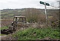 Footpath sign at Picket Cottages