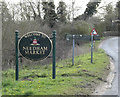 TM0954 : Needham Market Town Name sign by Geographer