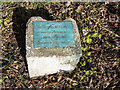 Plaque in Memory of John Longland, Trent Park, London N14