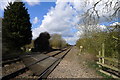 Teigh Lane crossing the Birmingham to Peterborough railway line