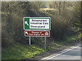 TM0758 : Roadsign on the A14 by Geographer