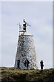 SH3862 : Llanddwyn Island beacon by Oliver Mills