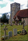 TL2100 : St Margaret's Church, Ridge by Jim Osley