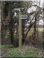 TM0857 : Footpath sign by Geographer
