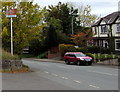 Whitchurch railway station name sign