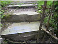 Wiston Church - side gateway - one step may be an old gravestone?