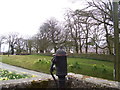 Wiston - old village pump in centre of road junction