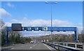 Gantry over the M4