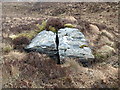 NH1898 : Split boulder below Beinn Donuill by Chris Eilbeck