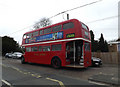 TM0760 : Routemaster Bus off the A1120 Church Road by Geographer