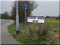 Thorney Green Road sign & roadsign