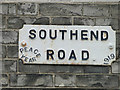 Southend Road, Bungay; Peace Year commemoration street sign