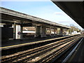 Eastbound platform canopy, Northfields station