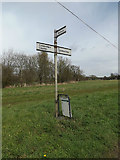 TM1453 : Roadsign on Rectory Road by Geographer