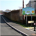 Saron Road pavement towards Ysgol y Bynea/Bynea Primary School