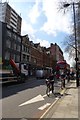 TQ3282 : Cyclists and bus on Old Street by DS Pugh