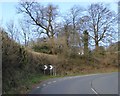 Warning of sharp bend, Upcott Hill, Okehampton