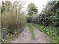 TM1154 : Footpath to the B1078 Church Road by Geographer