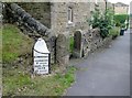 Mile  marker  at  the  top  of  Main  Street  Hathersage