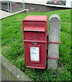 Queen Elizabeth II postbox in front of Douglas House, Teignmouth