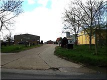 TM1551 : Footpath to Mill Lane & entrance to Walnut Tree Farm by Geographer