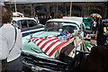 View of a Chevrolet Bel Air in the Classic Car Boot Sale