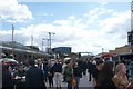 View of a new block of flats, the Life Sciences College and the BT Tower from the Classic Car Boot Sale #2