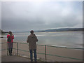 SD4578 : The bore approaches Arnside Pier by Karl and Ali