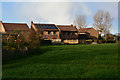 Dunster : Grassy Field & Houses