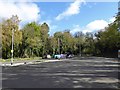 Linton Road car park and recycling bins