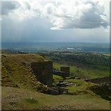 SO5977 : Wintry showers over Clee by Alan Murray-Rust