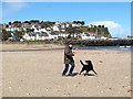 On the beach with the dog, Ballycastle