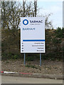 TM1251 : Tarmac Barham sign by Geographer