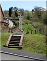 Steps up to Clyne War Memorial