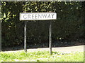 Greenway sign