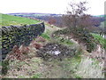 A wet patch on the footpath from Hand Carr Lane to Upper Blind Lane, Mytholmroyd