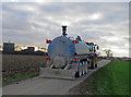 Tractor and Tanker Trailer on Stygate Lane