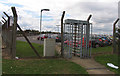 Turnstile into some Heathrow car park space