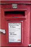 TQ2994 : Detail, Edward VIII postbox on Winchmore Hill Road, Southgate by JThomas