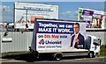J3775 : Mobile Assembly election poster, Sydenham, Belfast (May 2016) by Albert Bridge