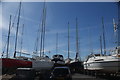 View of boats in the Marina car park #2