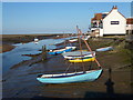 Boats on the mud at Wells-Next-The-Sea