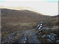 NN0098 : Stalkers' path towards Loch Quoich by Richard Law