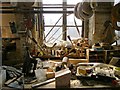 Work bench in The Portland Works, Sheffield