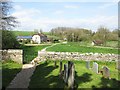 View from the churchyard at Winterborne Monkton