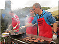 Friends of Aldbury School were running the Burger Stall