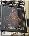 Brass Monkey name sign, Teignnmouth