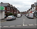 West along Evansfield Road, Llandaff North, Cardiff