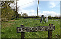 Ashbocking Road sign