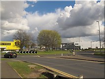 SE2832 : Roundabout,Gelderd Road, Leeds by Stephen Craven
